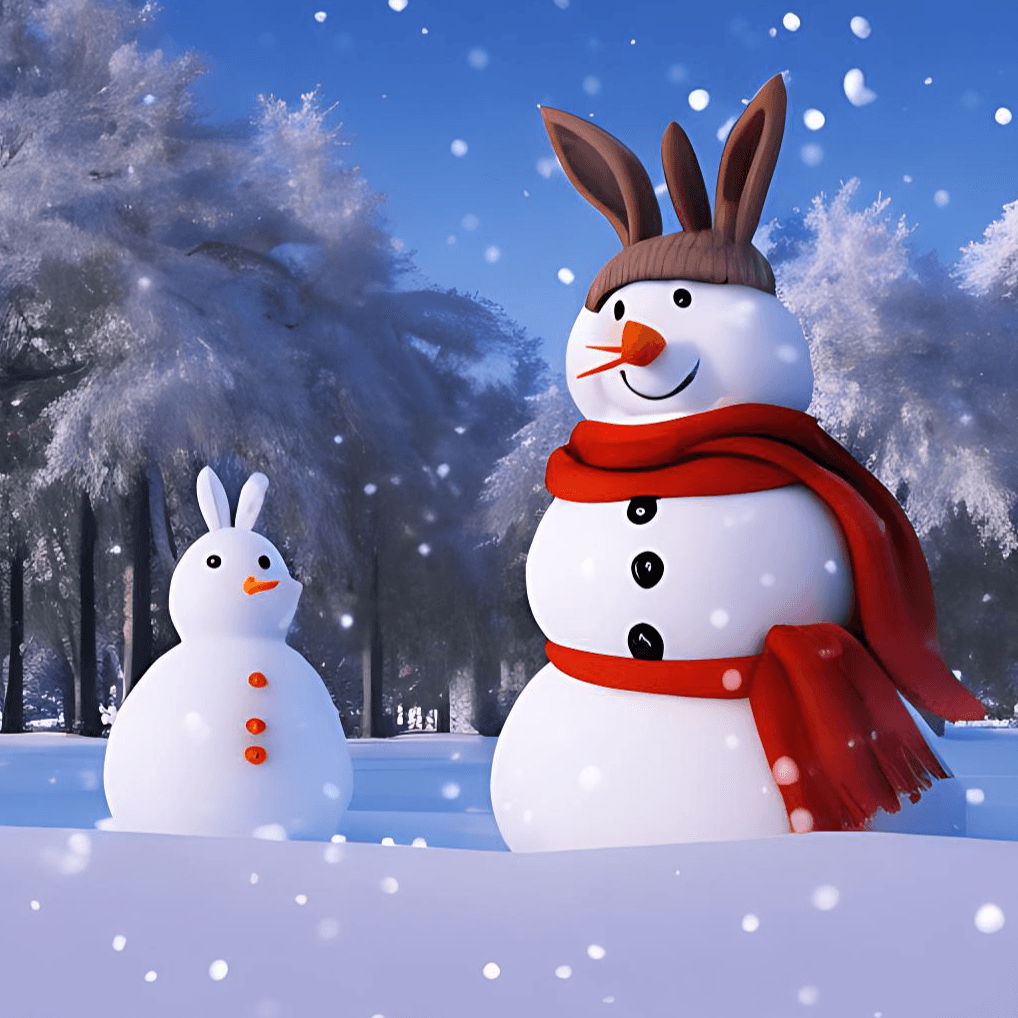 Best wishes from snow rabbits NFT cruzo