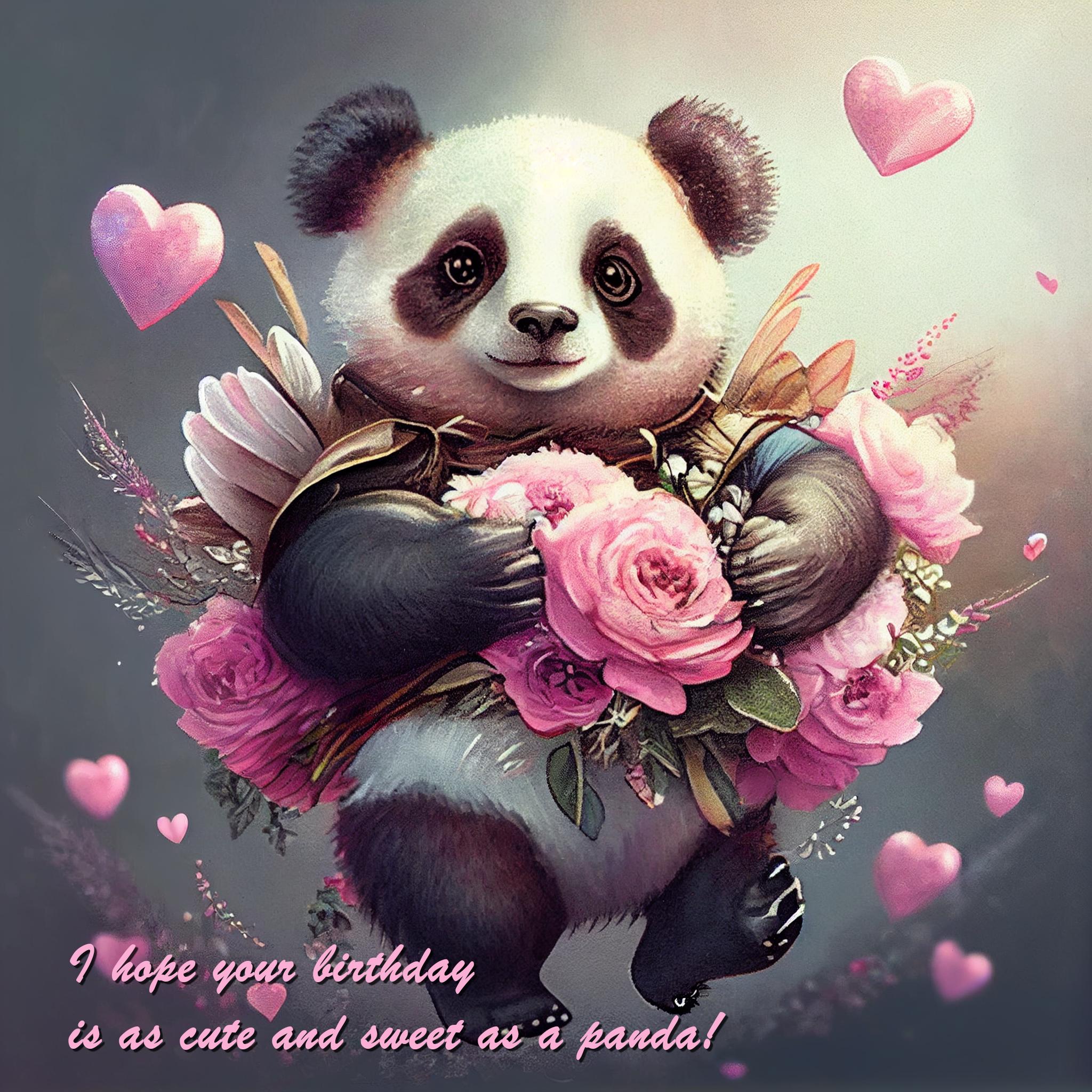 happy birthday from panda NFT cruzo