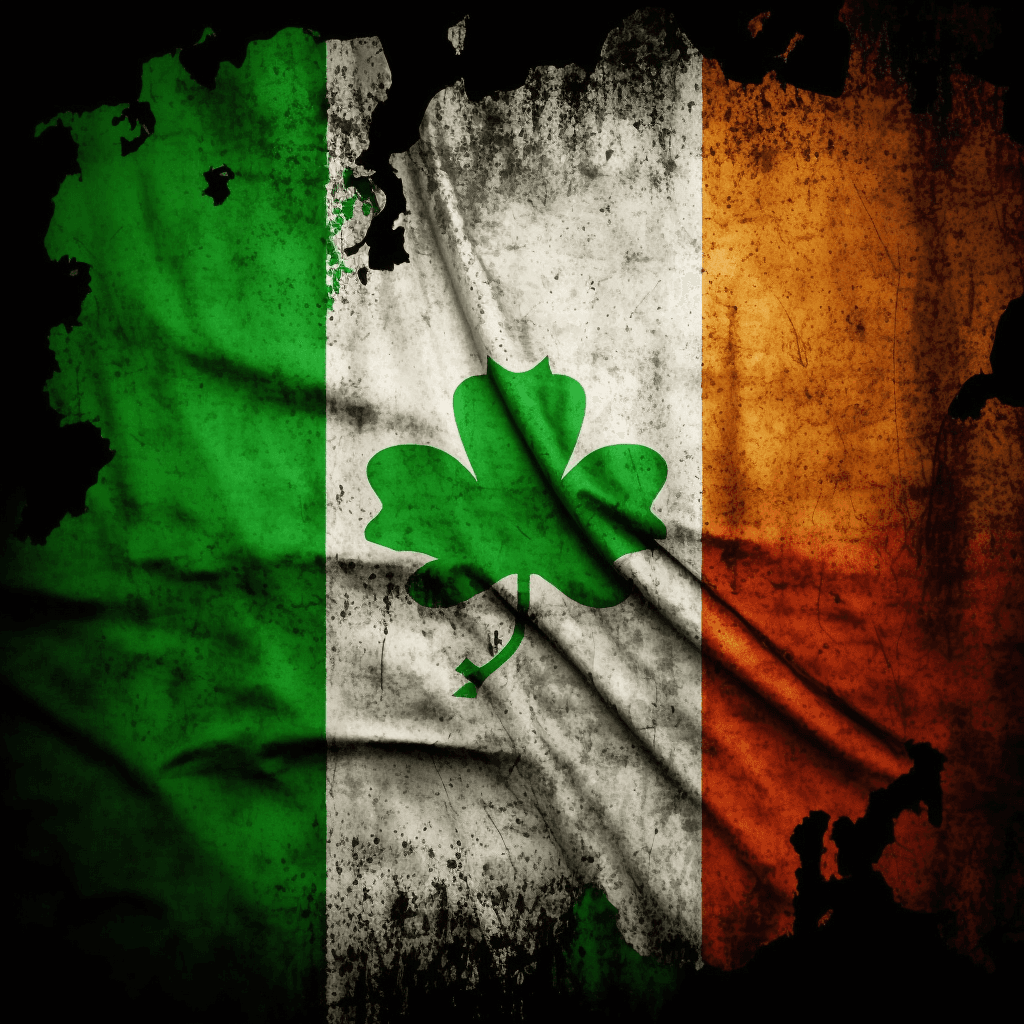 Irish flag with clover NFT cruzo
