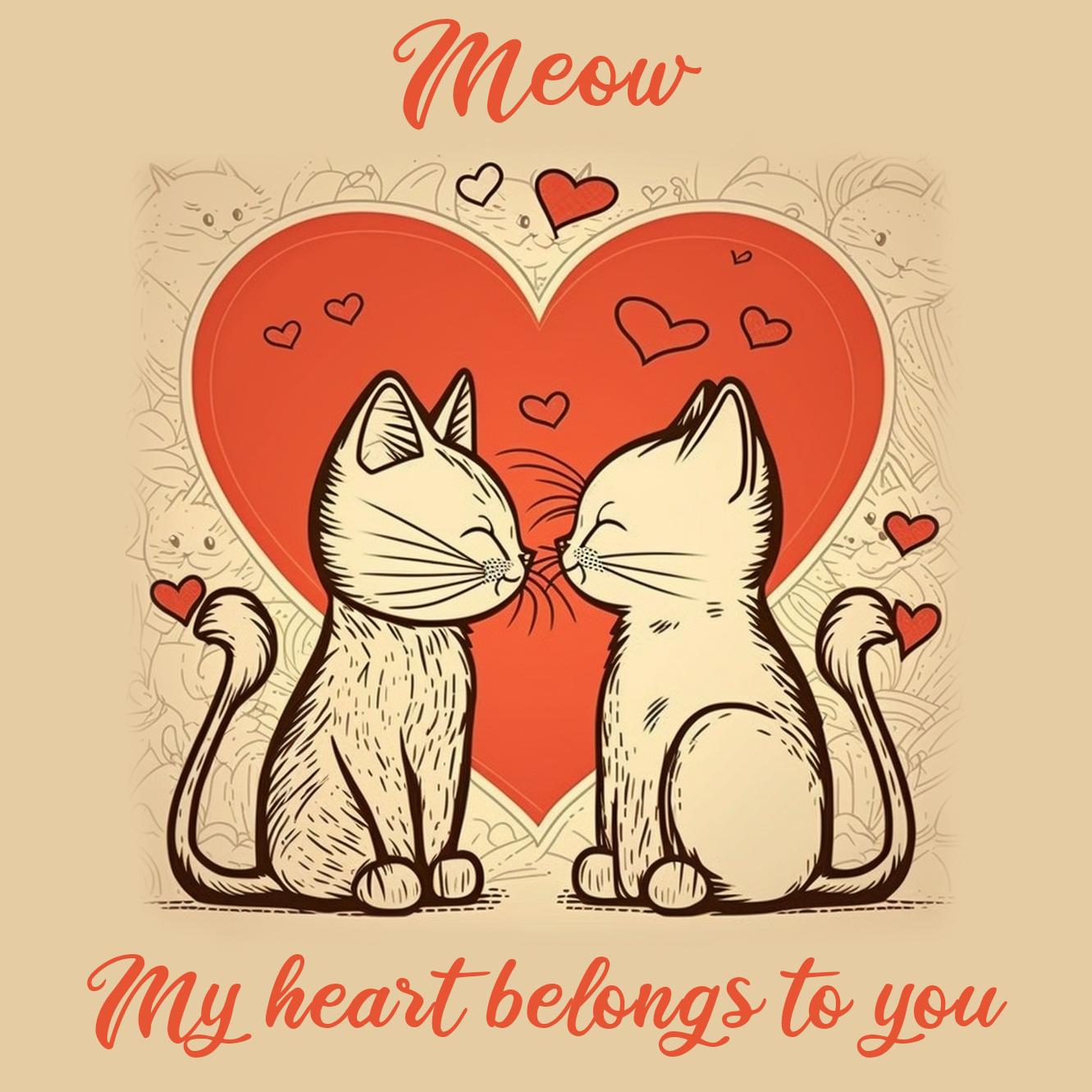 Two Cats in Love: A Valentine's Day Card NFT cruzo