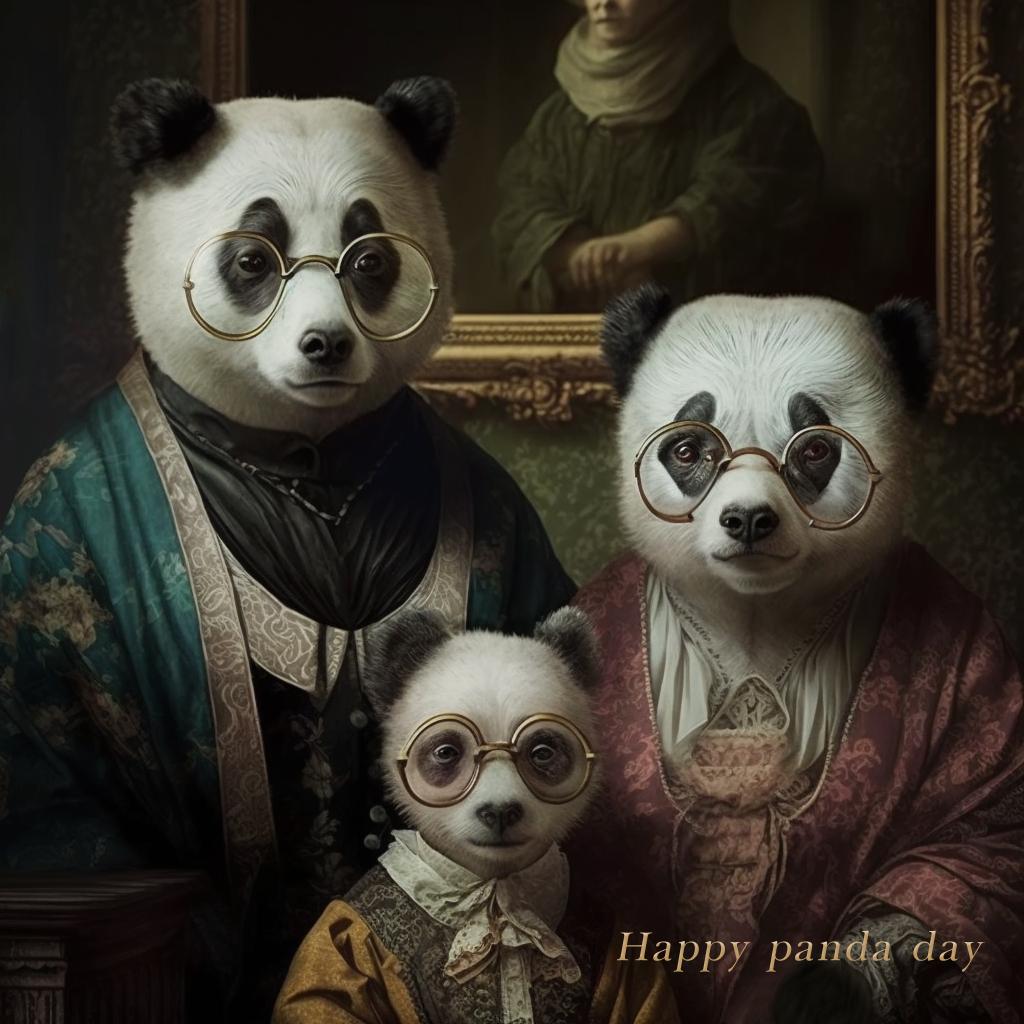 Postcard from the panda family NFT cruzo