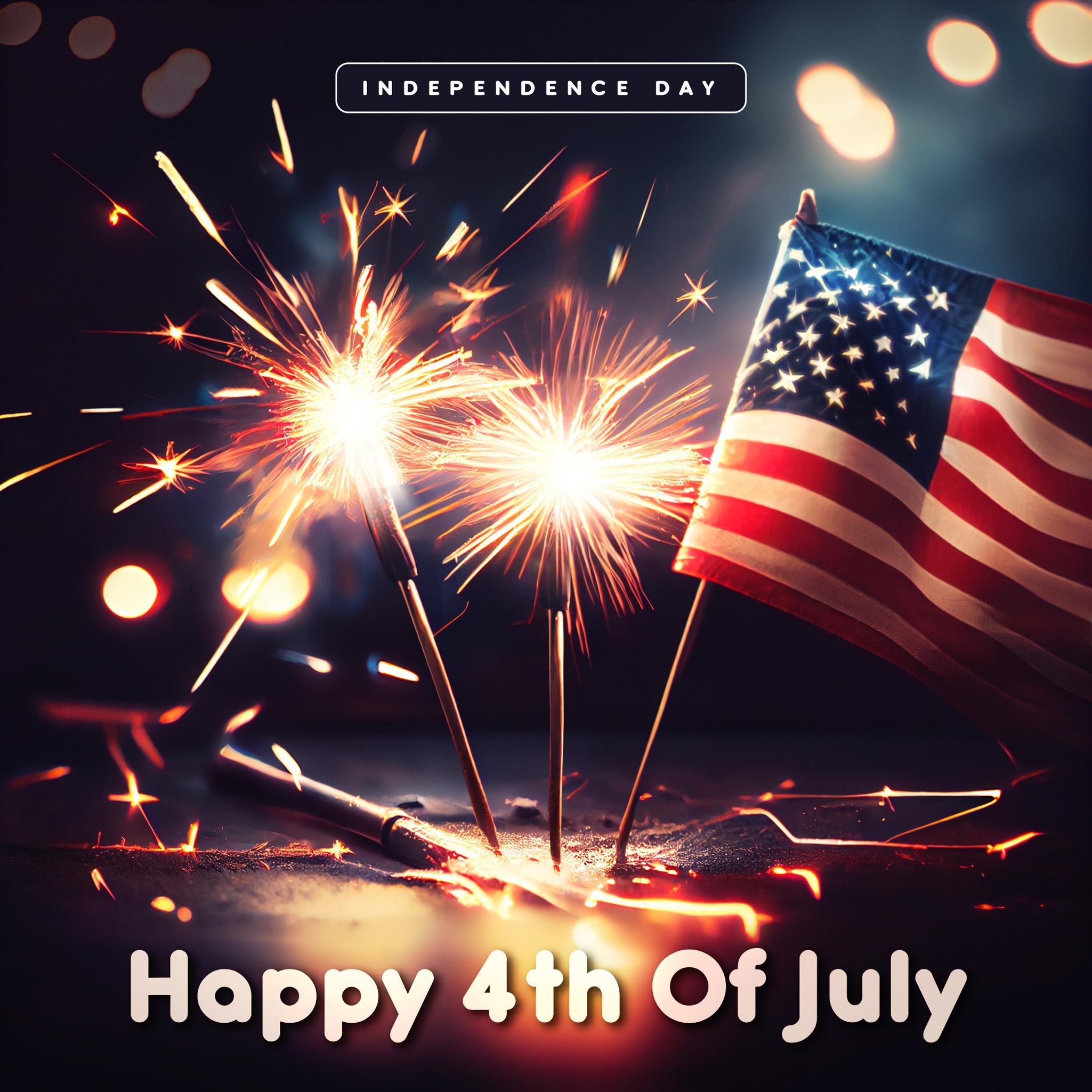 Happy fourth of July. Independence day of usa.  NFT cruzo